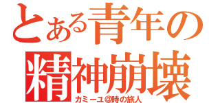 とある青年の精神崩壊（カミーユ＠時の旅人）