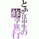 とある江中生の修学旅行記（）