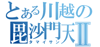 とある川越の毘沙門天Ⅱ（タマイサン）