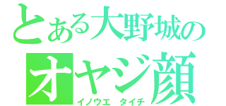 とある大野城のオヤジ顔（イノウエ　タイチ）