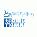 とある中学生の報告書（インデックス）