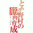 とある野村の筋肉育成（トレーニング）