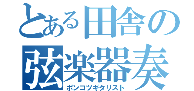 とある田舎の弦楽器奏者（ポンコツギタリスト）