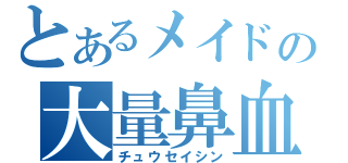 とあるメイドの大量鼻血（チュウセイシン）