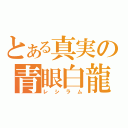 とある真実の青眼白龍（レシラム）