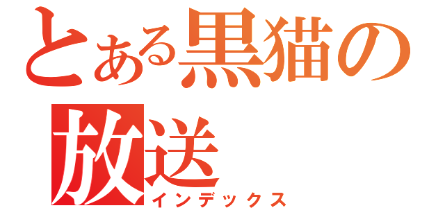 とある黒猫の放送（インデックス）