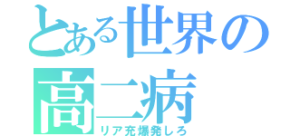 とある世界の高二病（リア充爆発しろ）