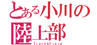 とある小川の陸上部（Ｔｒａｃｋ＆Ｆｉｅｌｄ）