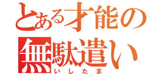 とある才能の無駄遣い（いしたま）