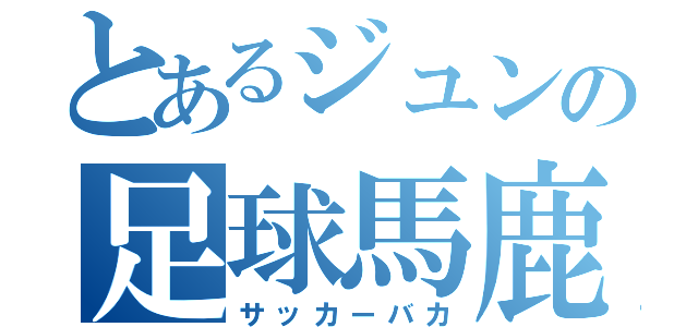 とあるジュンの足球馬鹿（サッカーバカ）