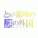 とある常翔の謎の外国人（マジキチ）