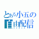 とある小五の自由配信（ツイキャス）