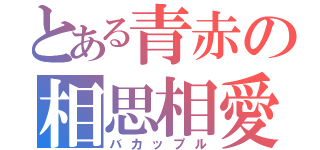 とある青赤の相思相愛（バカップル）