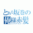 とある坂巻の俺様赤髪（レッドヘアーキング）