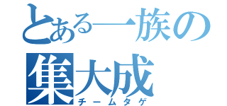 とある一族の集大成（チームタゲ）