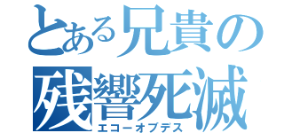 とある兄貴の残響死滅（エコーオブデス）