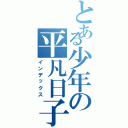 とある少年の平凡日子（インデックス）