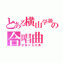 とある横山学級の合唱曲（空駆ける天馬）