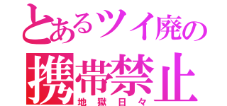 とあるツイ廃の携帯禁止（地獄日々）