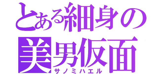 とある細身の美男仮面（サノミハエル）