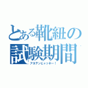 とある靴紐の試験期間（アカテンヒャッホー！）