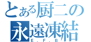 とある厨二の永遠凍結（Ｅ．Ｆ．Ｂ）