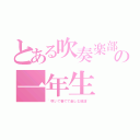 とある吹奏楽部の一年生（~吹いて奏でて楽しむ部活~）