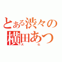 とある渋々の横田あつき（大仏）