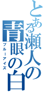 とある瀬人の青眼の白龍（ブルーアイズ）