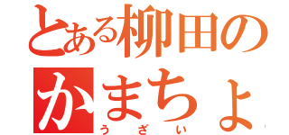 とある柳田のかまちょ（うざい）