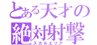 とある天才の絶対射撃領域（スカルエリア）