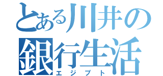 とある川井の銀行生活（エジプト）