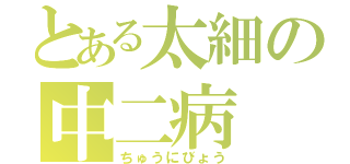 とある太細の中二病（ちゅうにびょう）