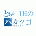 とある１Ｈのバカッコイイ日常（インデックス）