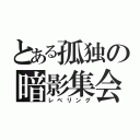 とある孤独の暗影集会（レベリング）