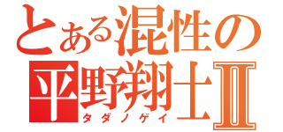 とある混性の平野翔士Ⅱ（タダノゲイ）