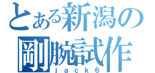 とある新潟の剛腕試作機（ｊａｃｋ６）