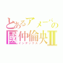 とあるアメーバの國仲倫央Ⅱ（インデックス）