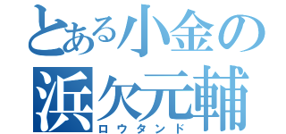 とある小金の浜欠元輔（ロウタンド）