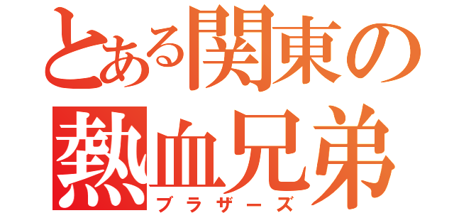 とある関東の熱血兄弟（ブラザーズ）