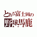 とある富士岡の野球馬鹿（道の端）