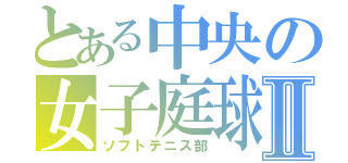 とある中央の女子庭球部Ⅱ（ソフトテニス部）