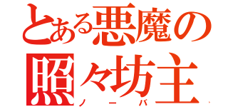 とある悪魔の照々坊主（ノーバ）