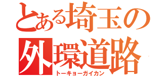 とある埼玉の外環道路（トーキョーガイカン）