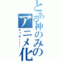 とある神のみのアニメ化決定（キャホー！！）