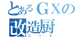 とあるＧＸの改造厨（ニート）