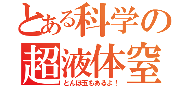 とある科学の超液体窒素（とんぼ玉もあるよ！）