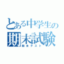 とある中学生の期末試験（期末テスト）