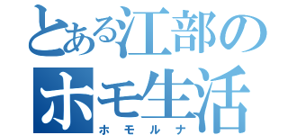 とある江部のホモ生活（ホモルナ）