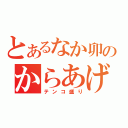 とあるなか卯のからあげ１０個（テンコ盛り）